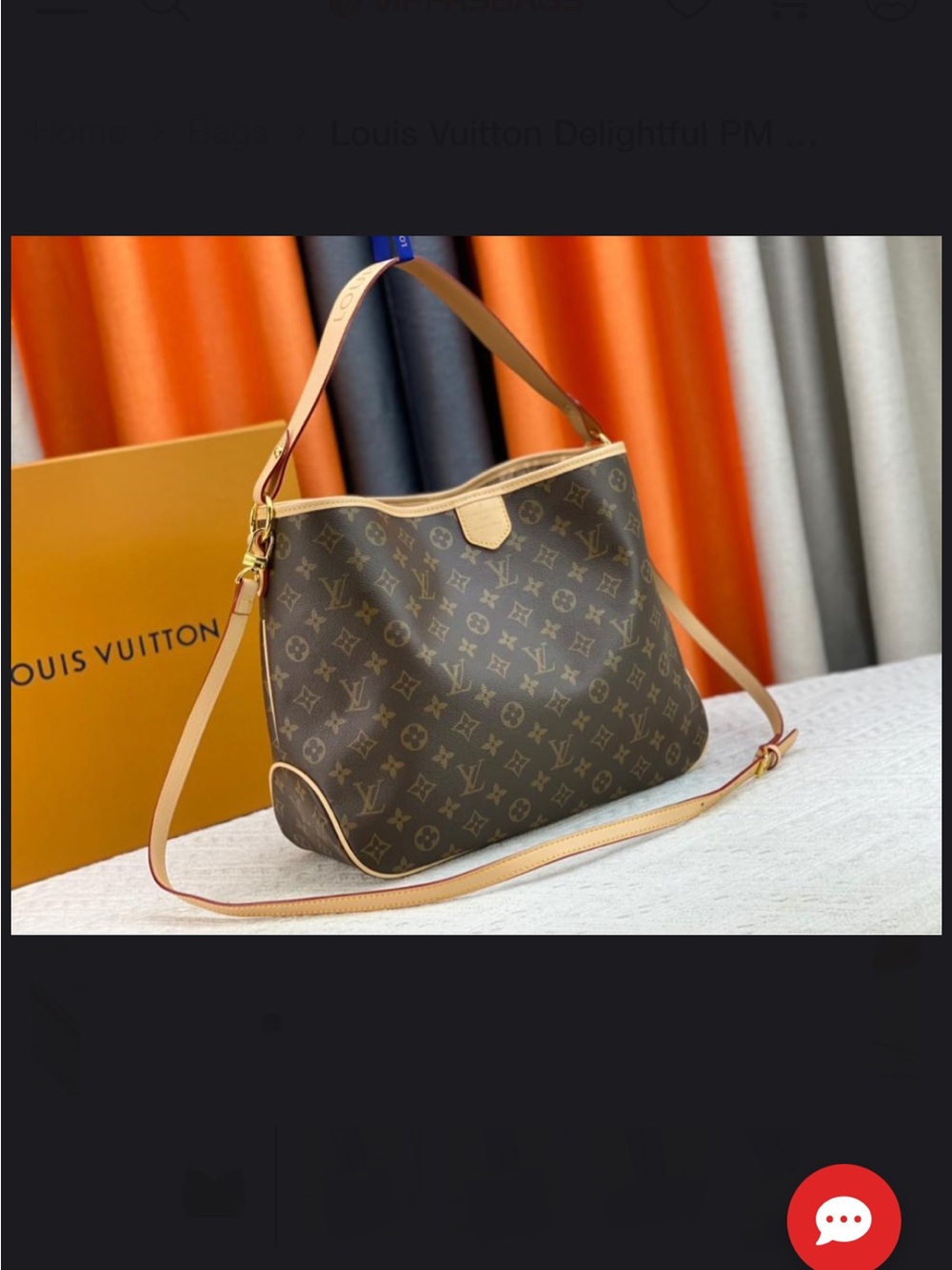 Louis Vuitton Monogram Canvas Shoulder Bag with Tan Trim - Picture 2 of 10